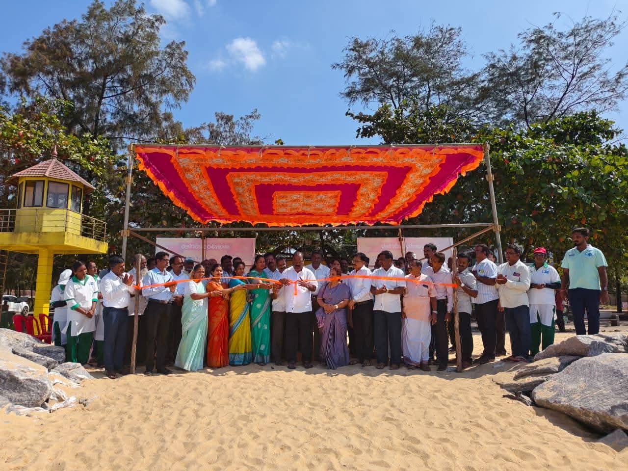 ಪಡುಬಿದ್ರಿ: ಸಮುದ್ರ ಕೊರೆತ ದೀರ್ಘಕಾಲಿಕ ಪ್ರತಿಬಂಧಕ ಸಂರಕ್ಷಣಾ ಕಾಮಗಾರಿ ಉದ್ಘಾಟನೆ