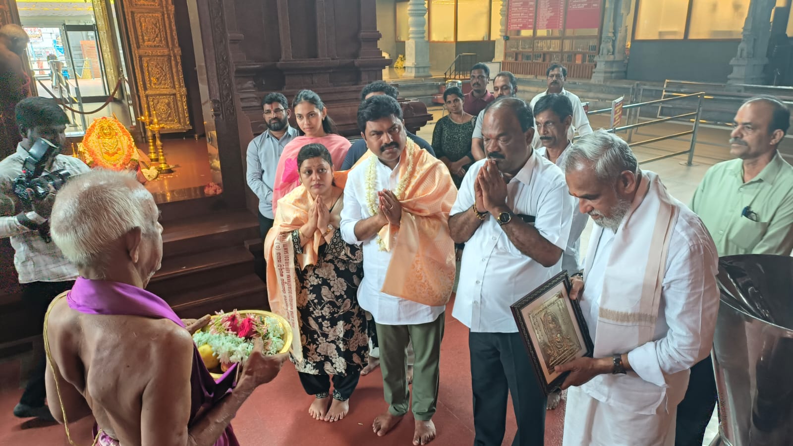 ಕಾಪು ಶ್ರೀ ಹೊಸಮಾರಿಗುಡಿ ದೇವಸ್ಥಾನಕ್ಕೆ ಸಂಸದ ಬಿ ವೈ ರಾಘವೇಂದ್ರ ಭೇಟಿ