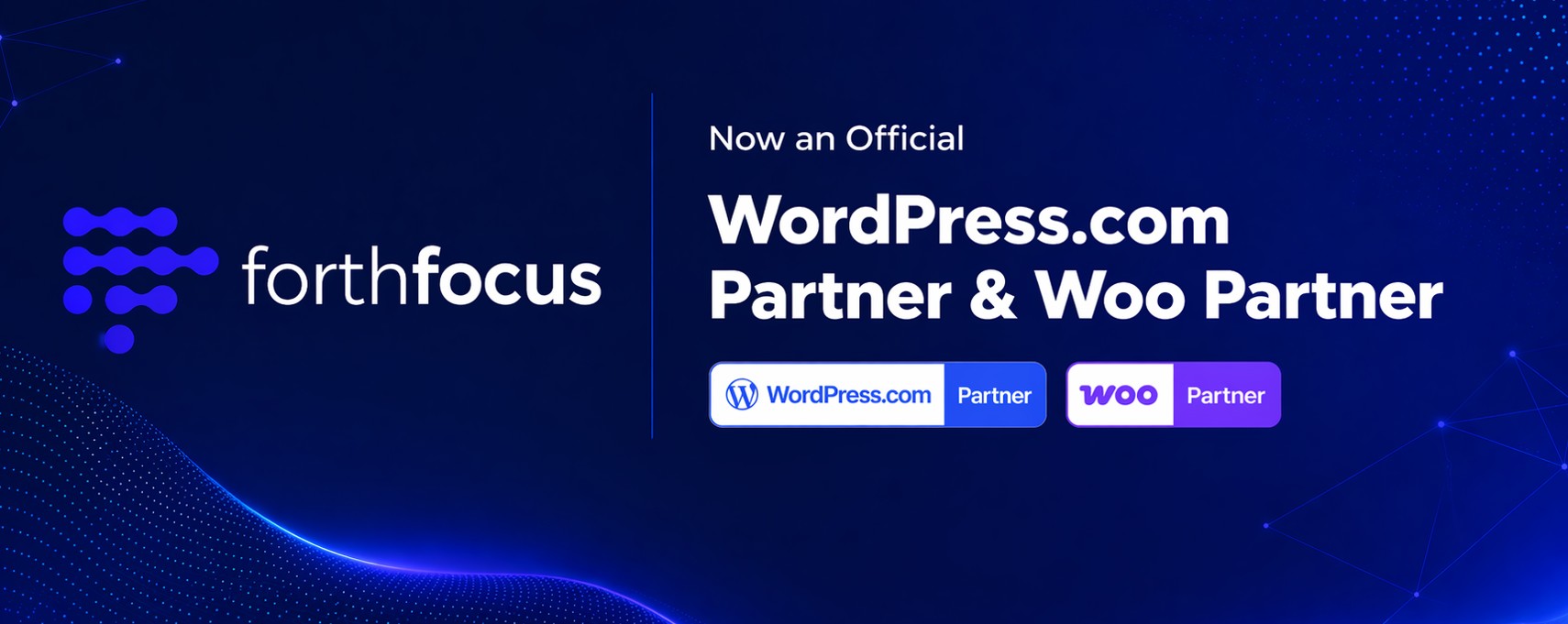 ಫೋರ್ಥ್‌ಫೋಕಸ್‌ಗೆ ವರ್ಡ್‌ಪ್ರೆಸ್.ಕಾಂ ಮತ್ತು ವೂ ಪಾಲುದಾರ ಮಾನ್ಯತೆ