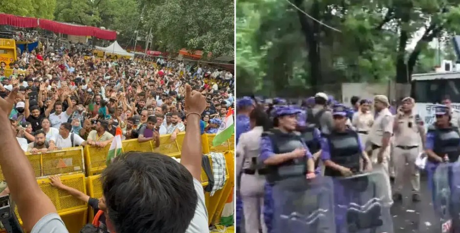 ಸಿಜೆಪಿಯಿಂದ ಪಾರ್ಲಿಮೆಂಟ್ ಭವನಕ್ಕೆ ನುಗ್ಗಲು ಯತ್ನ; ಲಾಠಿ ಚಾರ್ಜ್, ಅಶ್ರು ವಾಯು ಪ್ರಯೋಗ; ಕೇಂದ್ರ ಸಚಿವ ಜೆ.ಪಿ. ನಡ್ಡಾರನ್ನು ಭೇಟಿಯಾಗಿ ಮಾತುಕತೆ ನಡೆಸಿದ ಪ್ರತಿಭಟನಾಕಾರರ ಪ್ರತಿನಿಧಿಗಳು