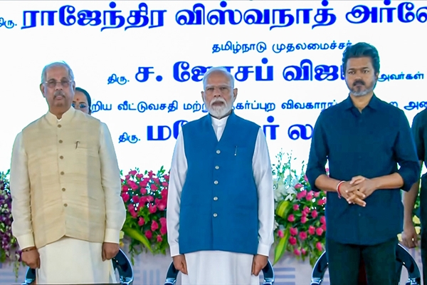 ತಮಿಳುನಾಡಿನಲ್ಲಿ 13,000 ಕೋಟಿ ರೂ. ಅಭಿವೃದ್ಧಿ ಯೋಜನೆಗಳಿಗೆ ಪ್ರಧಾನಿ ಮೋದಿ ಚಾಲನೆ